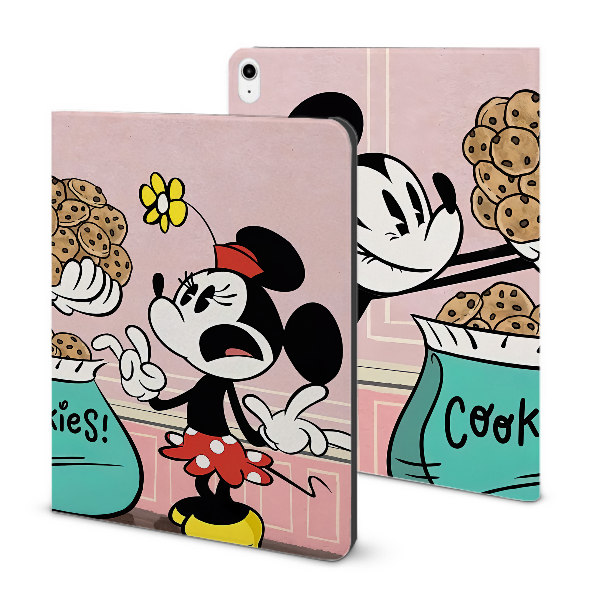 （画像用） ミッキーマウス Mickey Mouse IPadケース ペンホルダー付き ブックスタイルデザイン